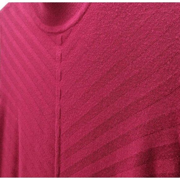 Avenue Sleeveless Burgundy Mock Turtleneck Sweater Vest Plus Size 26/28 - Picture 4 of 8